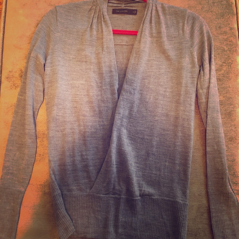 The Limited, lightweight gray sweater. Small.